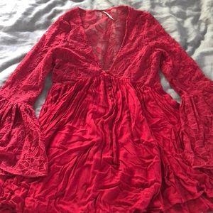 Free people bell sleeve dress